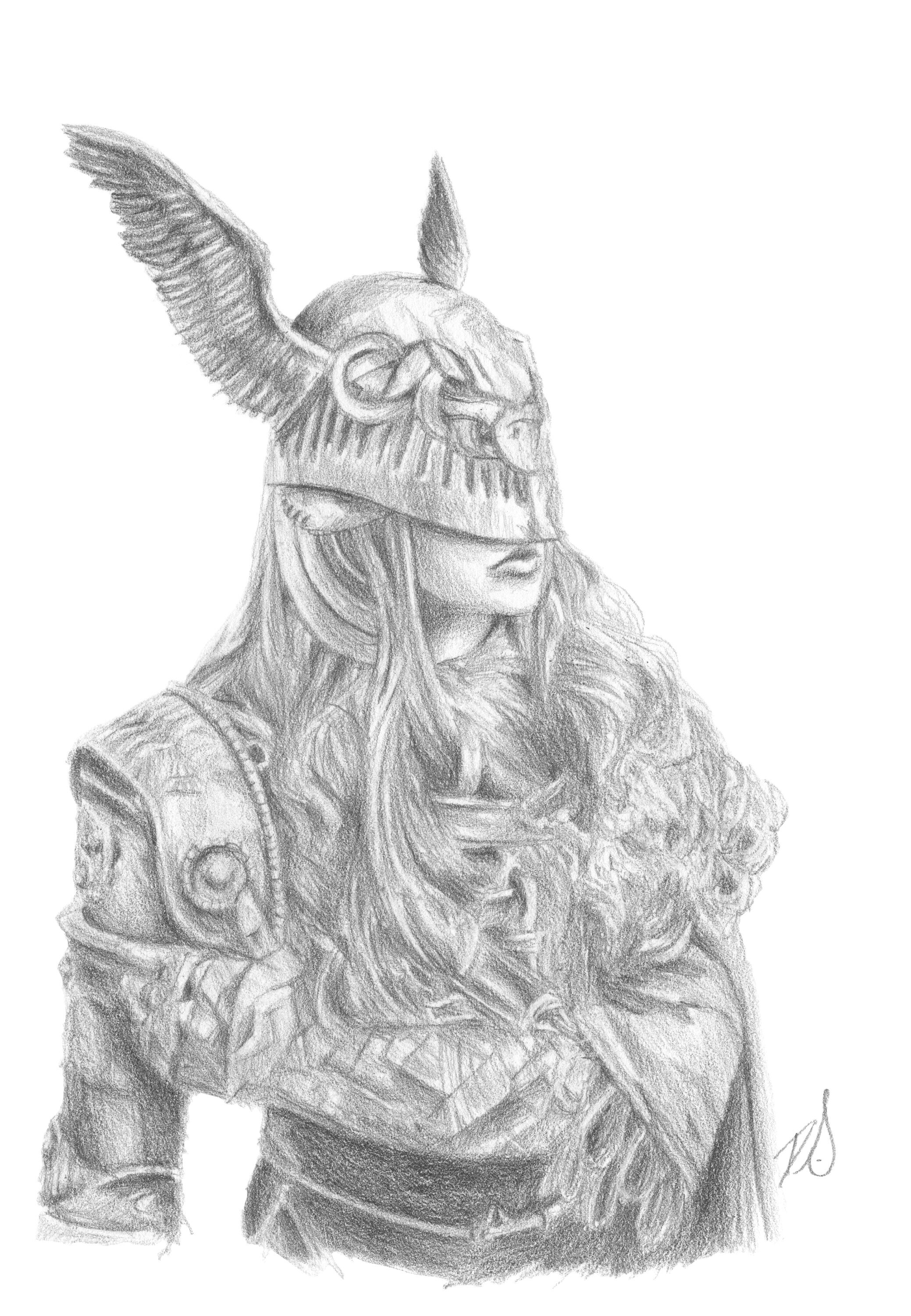 Elden Ring - Malenia - Drawing - Panaia_Fanart - Drawings & Illustration,  Fantasy & Mythology, Other Fantasy & Mythology - ArtPal