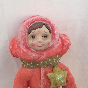 Handmade collecting cotton wool doll, home decor art doll