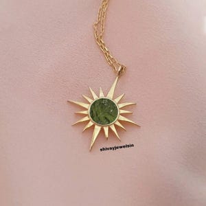 Echter Moldavit-Rohsteinanhänger, 100% natürlich, mit zertifiziertem Edelstein aus der Tschechischen Republik, 925er Sterlingsilber, handgefertigter Designerschmuck
