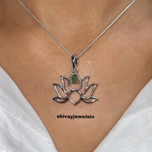 Raw Moldavite Pendant: Handcrafted Sterling Silver Healing Necklace