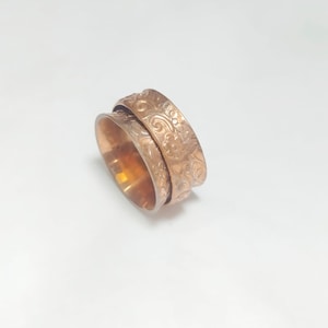 Oxidized Sterling Silver Ring: Ancient Style Handmade Band