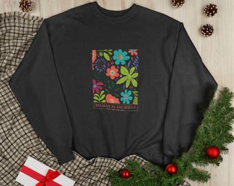 Unisex EcoSmart® Crewneck Sweatshirt Soft Sustainable Fleece Unisex Eco-Friendly Sweater Classic Cozy Pullover