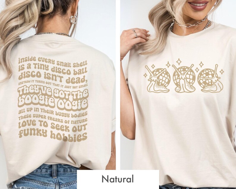 Disco Snails T-Shirt: Viral TikTok Song Graphic Tee image 2
