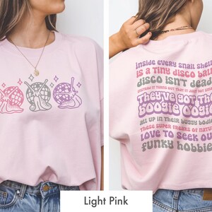 Disco Snails T-Shirt: Viral TikTok Song Graphic Tee image 4