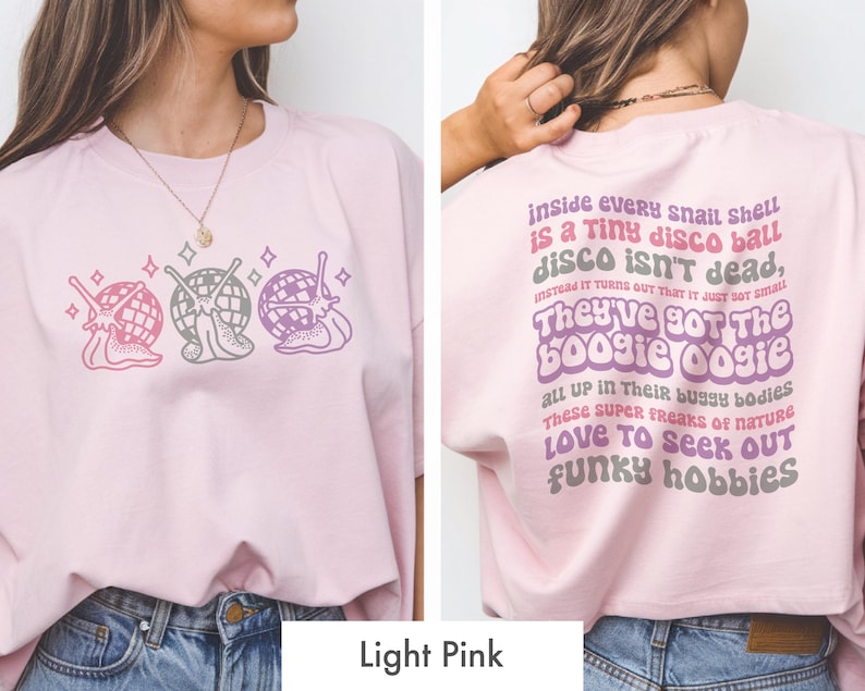 Disco Snails T-Shirt: Viral TikTok Song Graphic Tee image 4
