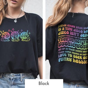 Disco Snails T-Shirt: Viral TikTok Song Graphic Tee image 6