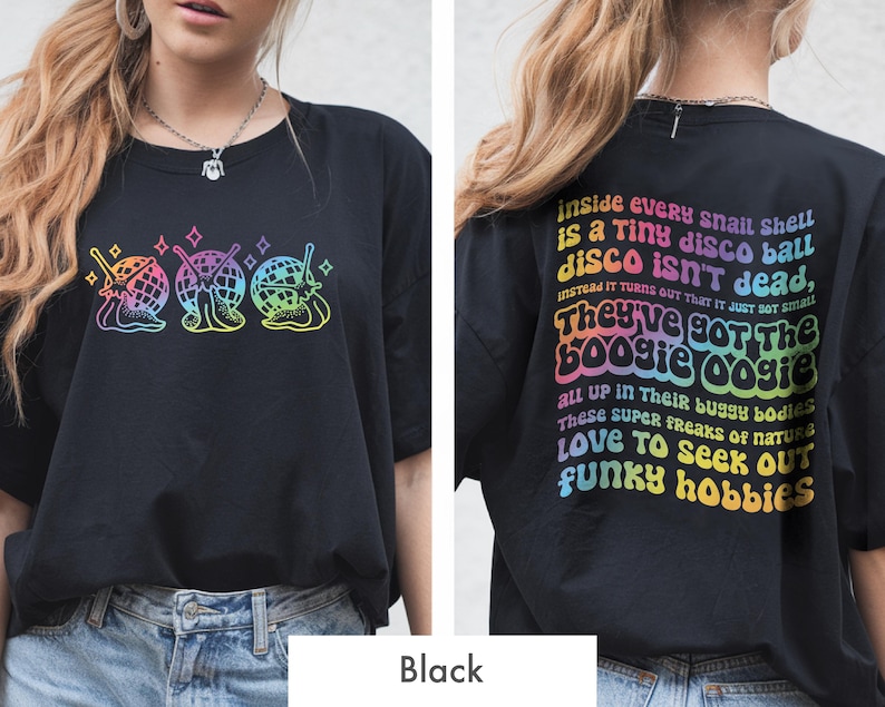 Disco Snails T-Shirt: Viral TikTok Song Graphic Tee image 6