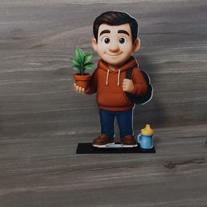 Personaggio personalizzato in stile cartone animato – metacrilato stampato a colori – il tuo personaggio da una foto