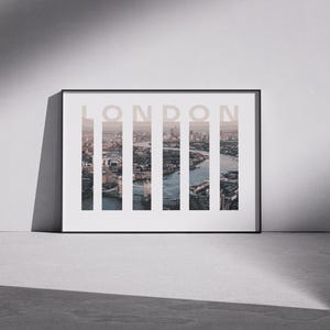 London Travel Poster: England UK City Print (A4/A3 Digital Download)