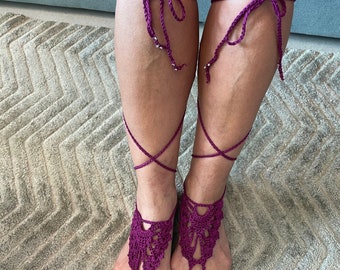 Barefoot Sandals Crochet Pattern