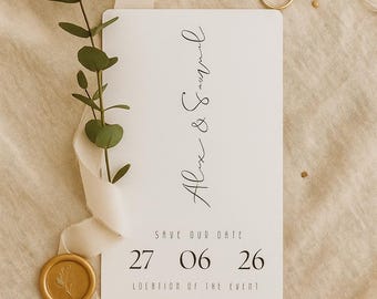 Timeless Wedding Invitation - Editable