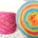 Spring Mohair Knitting Yarn Super Fine Wool Blended Yarn Rainbow 50 gr. Skein