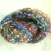 Bulky Mohair Yarn with Pompoms Soft Knitting Yarn Multicolor