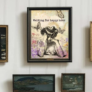 Waiting for happy hour: Digital print
