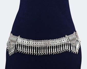Handmade Boho Belly Dance Belt – Mirrorwork Shell Festival  display picture 1