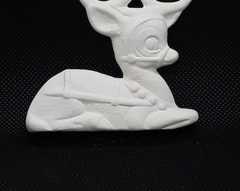 Ceramic Bisque Reindeer ornament (U-PAINT)
