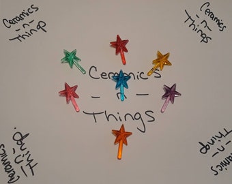 Small Classic Stars Assorted Colors For Ceramic Christmas Trees