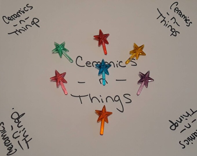 Small Classic Stars Assorted Colors For Ceramic Christmas Trees