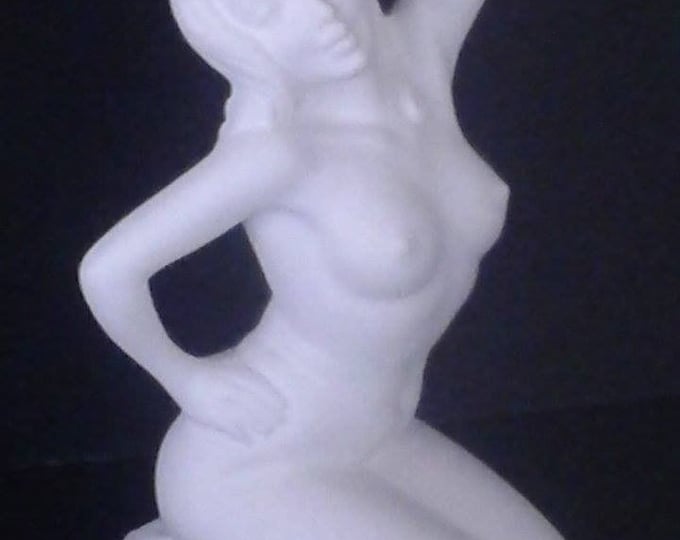 Ceramic Bisque- (Nude Figurine Women On Knees) U-PAINT