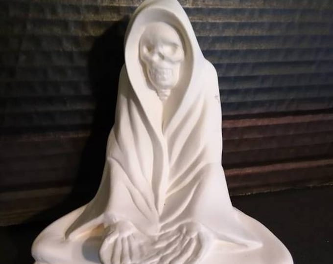 Ceramic bisque (Reaper/ Cone Incense Holder)