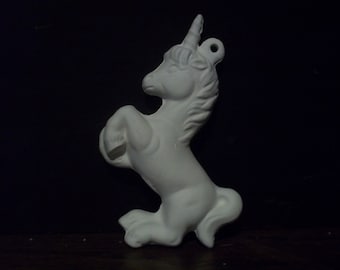Ceramic bisque christmas ornament Baby Unicorn (1) U-PAINT