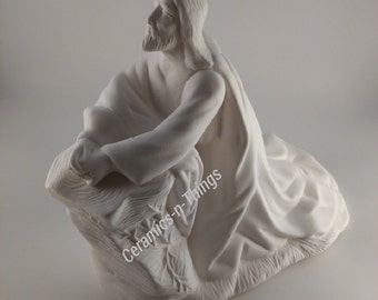 Ceramic Bisque ( Jesus Praying ) (U-PAINT)