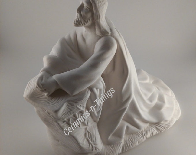 Ceramic Bisque ( Jesus Praying ) (U-PAINT)