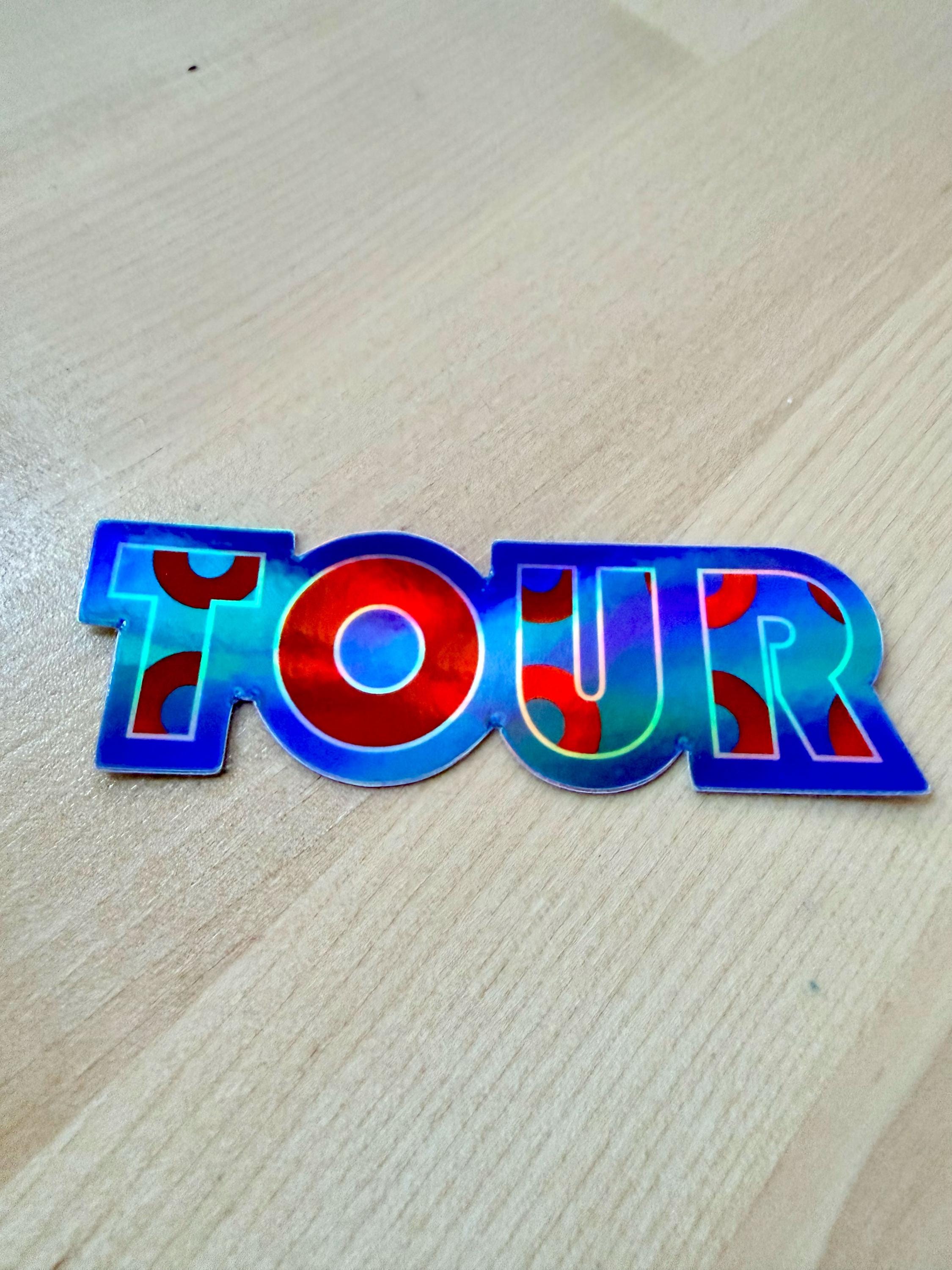 Tour Crew Sticker Holographic TOUR Sticker - Etsy