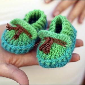 CROCHET PATTERN: Shoebeedoo Loafers (Baby Sizes) - Permission to Sell Finished Product