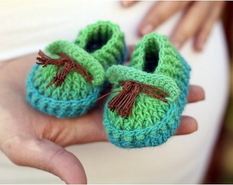 CROCHET PATTERN: Shoebeedoo Loafers (Baby Sizes) - Permission to Sell Finished Product