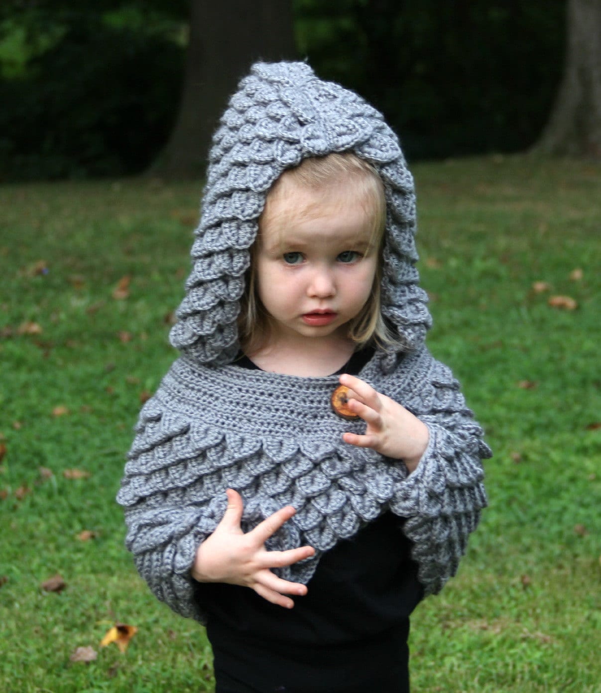 40 Dragon Scale Crochet Patterns: Unleash Your Creativity with Unique Designs! 6 Crochet Pattern: Crocodile Stitch Hooded Cape (baby