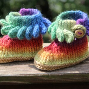 CROCHET PATTERN: Knit-Look Braid Stitch Booties Baby Sizes Permission to Sell Finished Product image 3