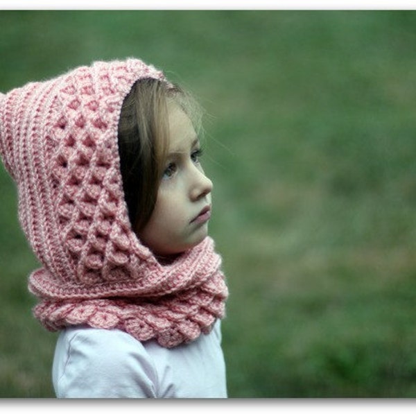 CROCHET PATTERN: Crocodile Dragon Stitch Hood (Toddler and Child) - Permission to Sell Finished Product