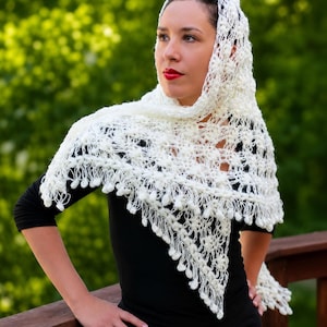 CROCHET PATTERN: Dainty Loops Shawl - Permission to Sell Finished Product