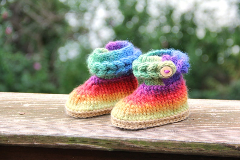 CROCHET PATTERN: Knit-Look Braid Stitch Booties Baby Sizes Permission to Sell Finished Product image 2