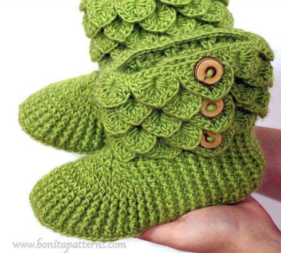 Botas Patucos De Lana Para Adultos Botitas Tejidas Botas A Crochet