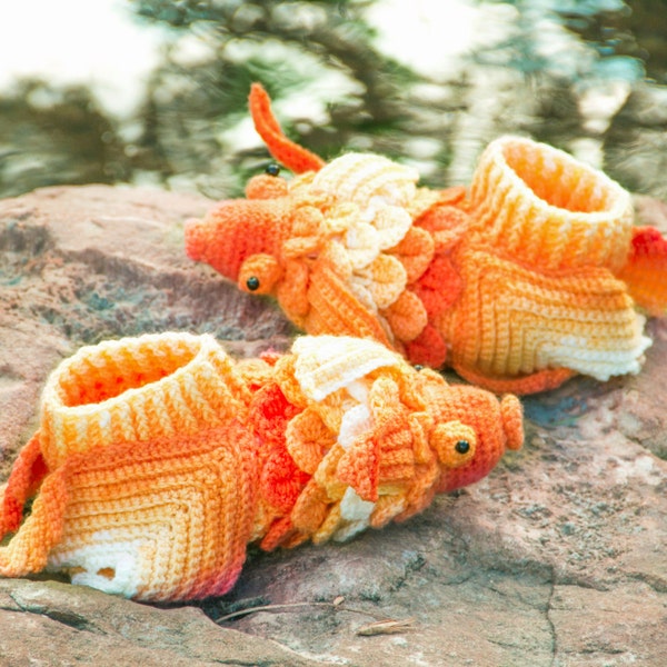 Crocodile Stitch Goldfish Boots (Adult Size)