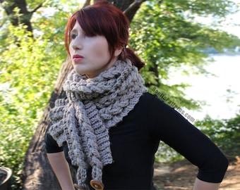 CROCHET PATTERN: Knit-Look Braided Scarf - Permission to Sell Finished Product