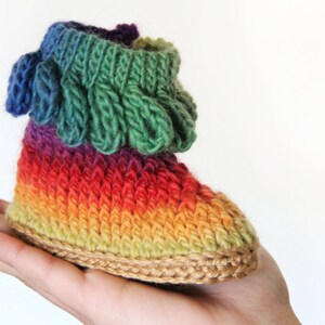 CROCHET PATTERN: Knit-Look Braid Stitch Booties Baby Sizes Permission to Sell Finished Product image 5