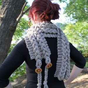 CROCHET PATTERN: Knit-Look Braided Scarf Permission to Sell Finished Product image 3