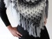 CROCHET PATTERN: Crocodile Dragon Stitch Triangle Shawl - Permission to Sell Finished Product 