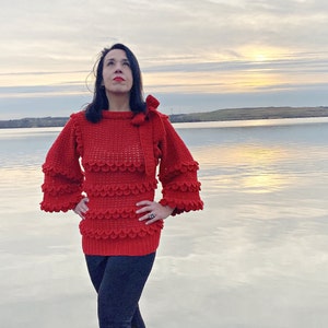 HÄKELMUSTER: Krokodil-Stich-Pullover - Erlaubnis, fertiges Produkt zu verkaufen