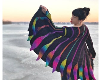 Embossed Phoenix Crochet Cardigan Pattern: Sizes S-3XL (PDF Pattern)