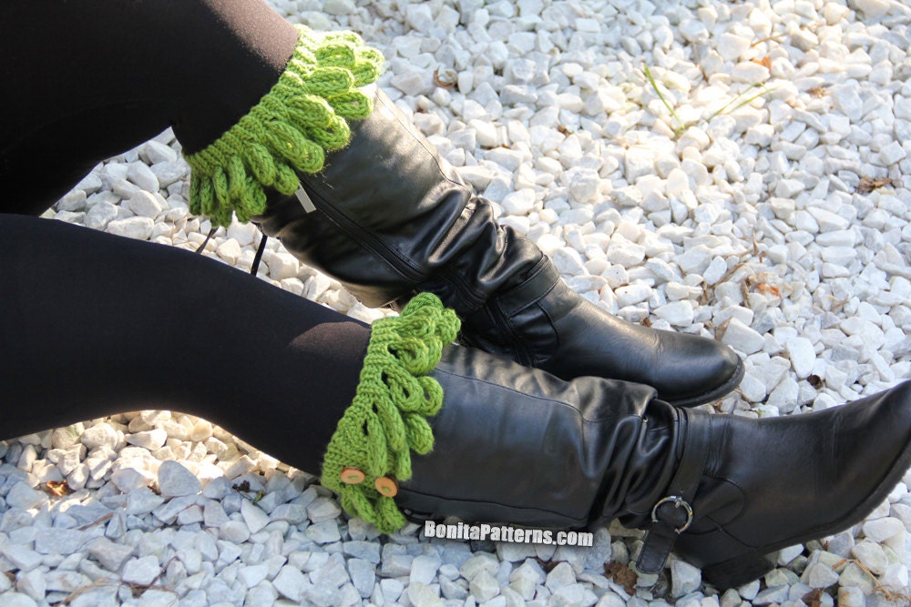CROCHET PATTERN: Knit-look Braid Stitch Boot Toppers - Permission to ...