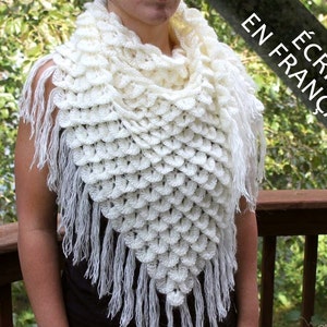 Crochet Pattern Chaussons De Bebe Au Point Crocodile Tailles Etsy