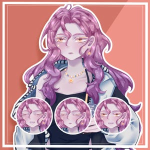 Ready to Use VTuber | Premade PNGTuber Girl Model | VeadoTube Reactive PNG | Anime Female Avatar | Streaming Overlay