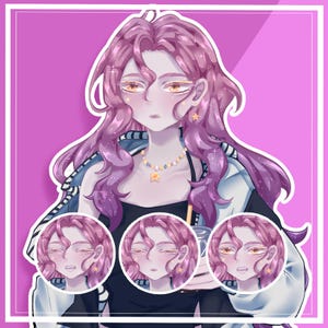 Ready to Use VTuber | Premade PNGTuber Girl Model | VeadoTube Reactive PNG | Anime Female Avatar | Streaming Overlay