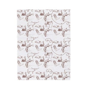 Traditional Western Velveteen Plush Blanket