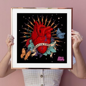 Corazón Puro, Digital Art, Heart, Valentine’s Day - Etsy