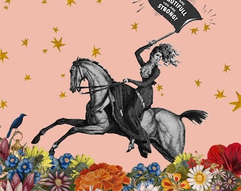Woman Empowerment Art Print: Velvet Fine Art Giclee